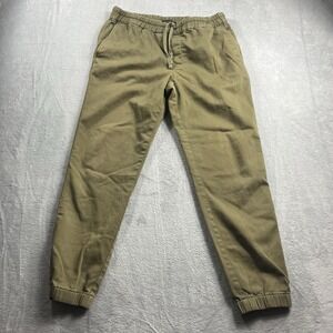Banana Republic Pants Men's Medium Traveler Jogger Relaxed Tapered Fit Green